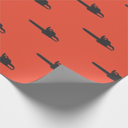 Holzkutter ketten Pattern Wrapping Paper Geschenkpapier (Ecke)