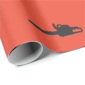 Holzkutter ketten Pattern Wrapping Paper Geschenkpapier (Rolleneckpunkt)