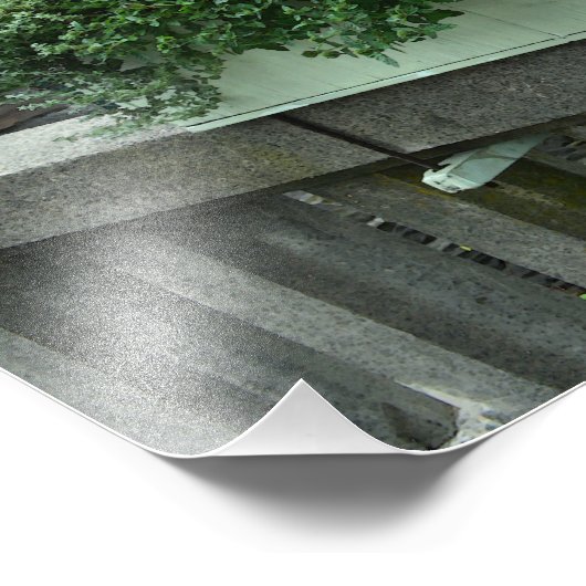 Holzlager, Vermont, Blume Fotodruck (Ecke)