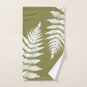 Holzland Fern Leaf - Farben für den eigenen Hinter Badhandtuch Set (Handtuch)