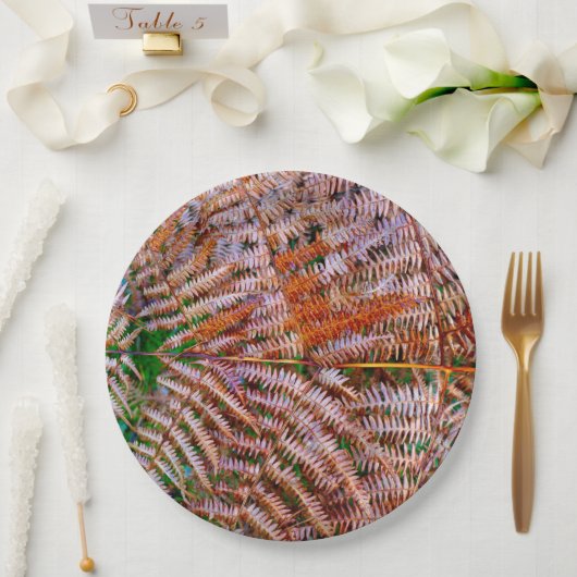 Holzland Ferns Paper Plate Pappteller (Hochzeit)