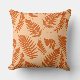 Holzland-Heckmuster, Pastellorange Kissen