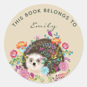Holzland Igel BOOK Stickers - Name hinzufügen