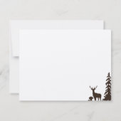 Holzlandbrown Kraft - angepasste RSVP-Karte für Ho Einladung (Rückseite)