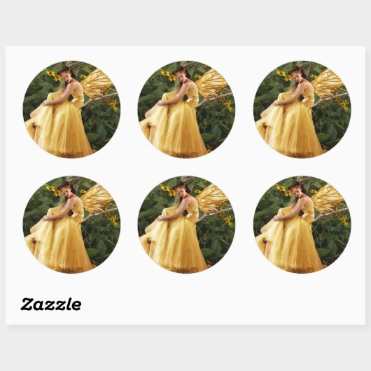 Holzlandheber Runder Aufkleber (Blatt)