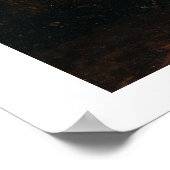 Holzlandschaft (Öl auf Tafel) Poster (Ecke)