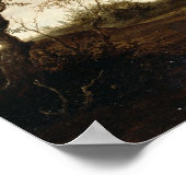 Holzlandschaft (Öl auf Tafel) Poster (Ecke)