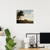 Holzlandschaft (Öl auf Tafel) Poster (Heimbüro)