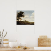 Holzlandschaft (Öl auf Tafel) Poster (Küche)