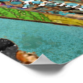 Holzlandschmetterling-Flügel Poster (Ecke)