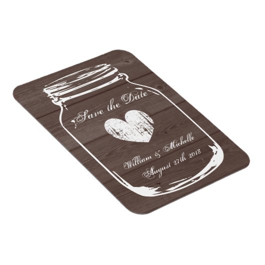 Holzländungs-Chill-Glas Speichern Sie den Datums-M Magnet (Rechte Seite)