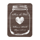 Holzländungs-Chill-Glas Speichern Sie den Datums-M Magnet (Vertikal)