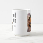 Holzlauf für Pizza (mit Woodchuck) Kaffeetasse (Mittel)