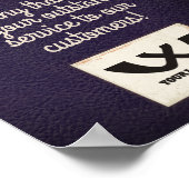 Holzlederangestellter des Monats Foto-Displays Poster (Ecke)