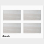 Holzlegeblatt Elegante Design Nature Trendy Rechteckiger Aufkleber (Blatt)
