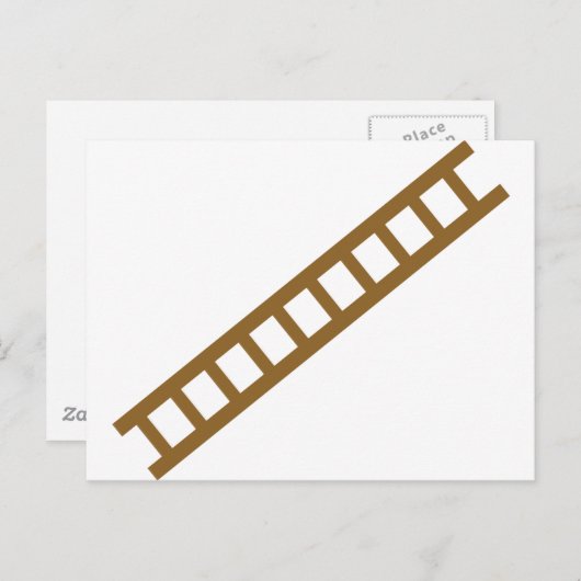 Holzleiter Postkarte (Vorne/Hinten)