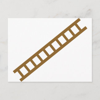 Holzleiter Postkarte
