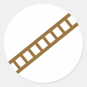 Holzleiter Runder Aufkleber