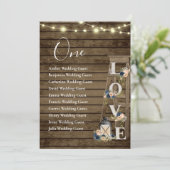 Holzleiter-Tisch-Einsitzkarte (Stehend Vorderseite)