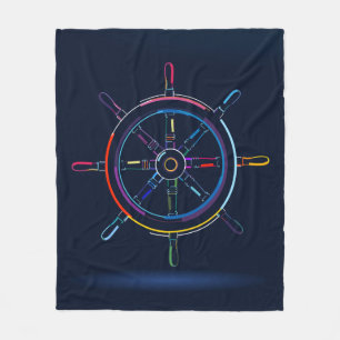 Holzlenkrad Fleecedecke