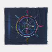 Holzlenkrad Fleecedecke (Vorderseite (Horizontal))