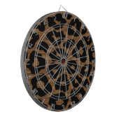 Holzleopard Print Dartscheibe (Vorderseite Links)