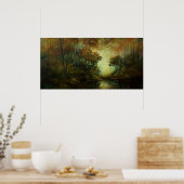 Holzleuchte Poster (Küche)