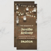 Holzleuchten Mauerkirschen rustikale Hochzeitsfeie Programm (Vorne/Hinten)