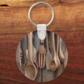 Holzlöffel Schlüsselanhänger (Vorderseite)