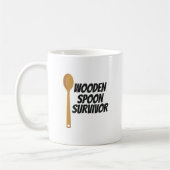 Holzlöffel Survivor Funny Nostalgie Kaffeetasse (Links)