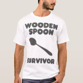 Holzlöffel Survivor Funny Shirt (Vorderseite)