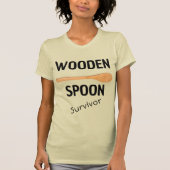 Holzlöffel Survivor Funny T-Shirt (Vorderseite)