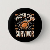 Holzlöffelüberwuchs Button (Vorderseite)