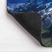Holzmalerei - Dolomiten in Italien Mousepad (Ecke)