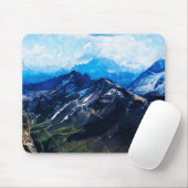 Holzmalerei - Dolomiten in Italien Mousepad (Mit Mouse)
