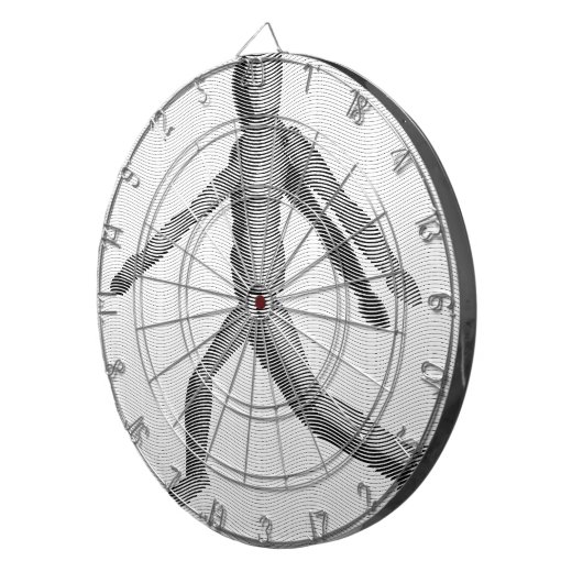 Holzmannequin Dartscheibe (Vorderseite rechts)