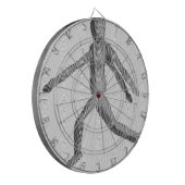 Holzmannequin Dartscheibe (Vorderseite Links)