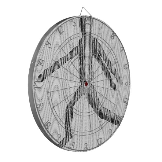 Holzmannequin Dartscheibe (Vorderseite Links)