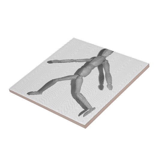 Holzmannequin Fliese (Seite)