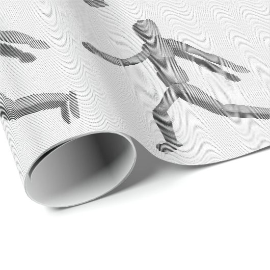 Holzmannequin Geschenkpapier (Rolleneckpunkt)