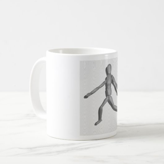 Holzmannequin Kaffeetasse (Vorderseite Links)