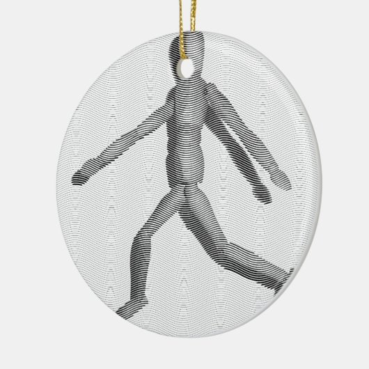 Holzmannequin Keramikornament (Links)