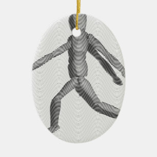 Holzmannequin Keramikornament