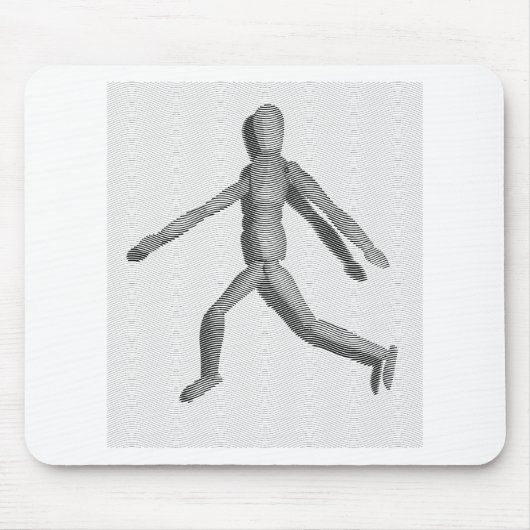 Holzmannequin Mousepad (Vorne)
