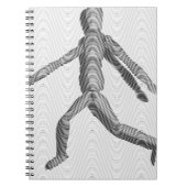 Holzmannequin Notizblock (Vorderseite)