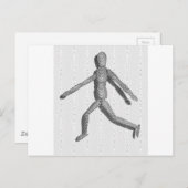 Holzmannequin Postkarte (Vorne/Hinten)
