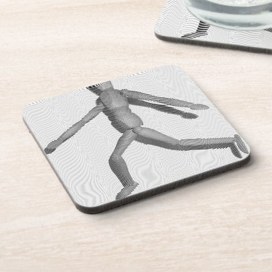 Holzmannequin Untersetzer (Linke Seite)