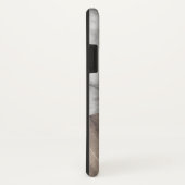 Holzmarmor mit Monogramm Case-Mate iPhone Hülle (Hinten/Rechts)