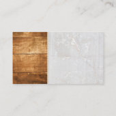 Holzmarmor | Zuhause-Fixing-Logo Visitenkarte (Rückseite)