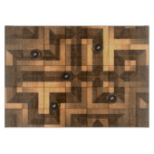 Holzmarmorlauf Schneidebrett (Vorderseite)